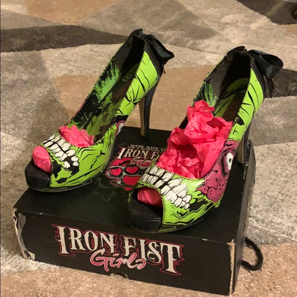 Iron Fist Platform Heel Zombie Stomper